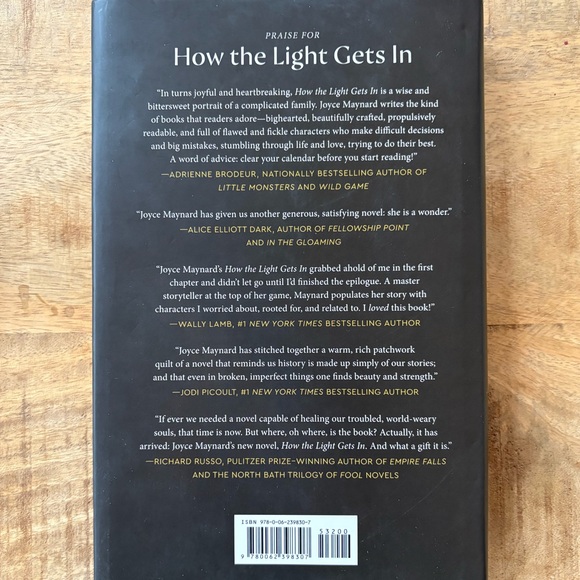 Good read! Great gift! “How the Light Gets In” by Joyce Maynard (her latest) - Picture 2 of 7